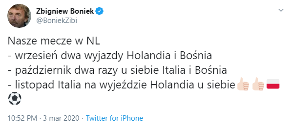 TERMINARZ reprezentacji Polski w Lidze Narodów